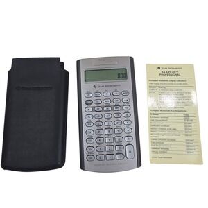 Texas Instruments BA II Plus Professional Financial Calculator with Case‎ & Card